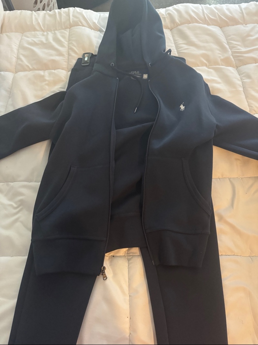 Polo by Ralph Lauren Black Zip Hoodie Jacket